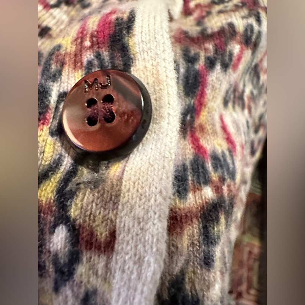 Marc Jacobs lightweight print cotton cardigan - size small - Picture 9 of 11